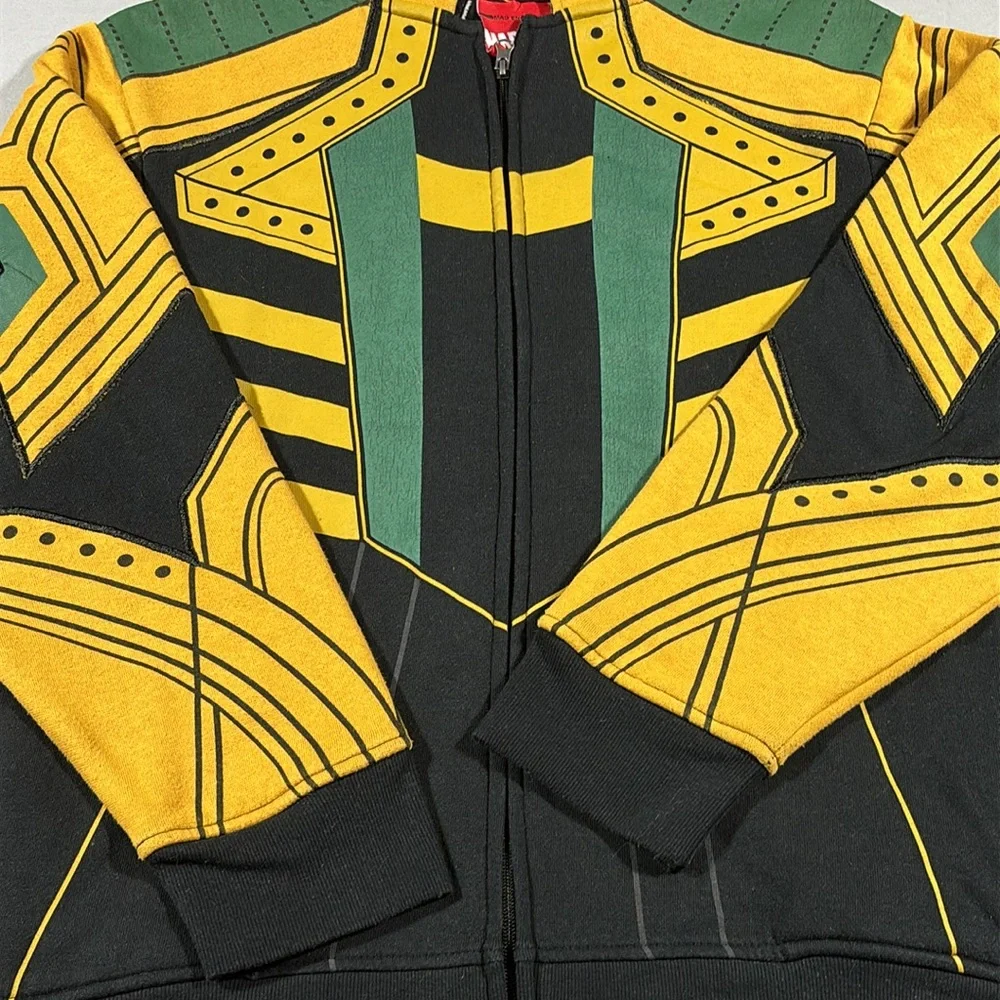 Marvel Loki Hoodie with High Collar and Horns S/M Unisex - Picture 2 of 8